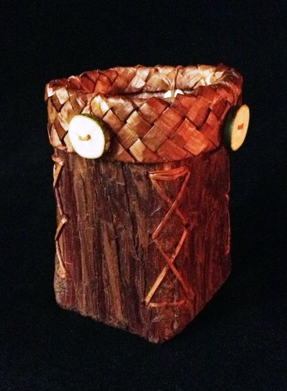 Cedar Box with Vine Maple Buttons